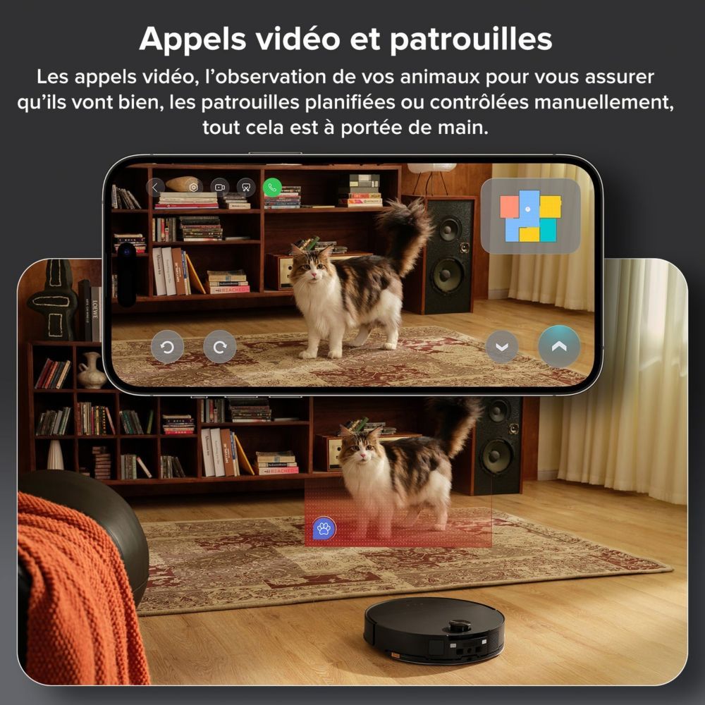 Roborock Saros 10 Noir – Robot Aspirateur Laveur 22 000 Pa | Rakuten — miniature 2